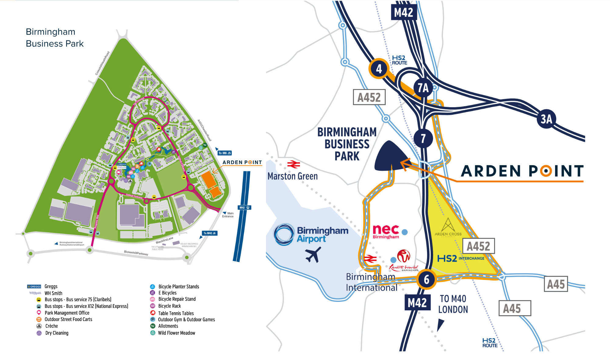 Arden Point - Location Map to Birmingham Business Park